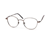 Specsmakers - Unisex Round Full Frame - Brown Shine Brown - ANF30778 - (LENSES INCLUDED)*