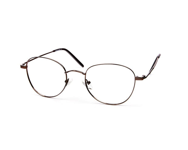 Specsmakers - Unisex Round Full Frame - Brown Shine Brown - ANF30778 - (LENSES INCLUDED)*