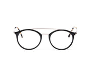 Round Black Shine WITH SILVER Shell Frame SS10432 - (LENSES INCLUDED)*