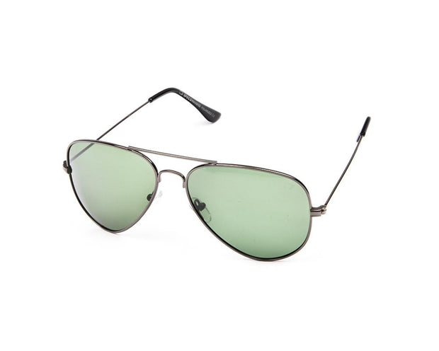 METAL SUNGLASS - FULL FRAME - GREY METALLIC SHINE - SOI3025 - AOVAL - 57