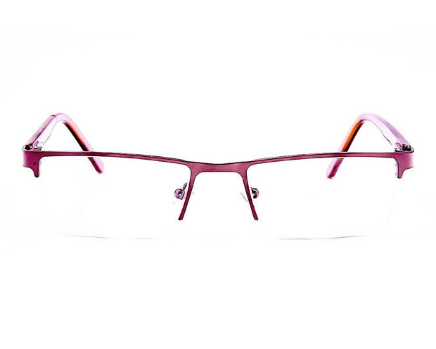 Rectangle Brown Shine WITH Brown Half Frame AMHSH103 - Specsmakers