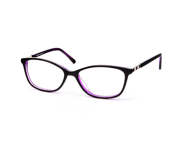 Happster - Female Cateye Full Frame - Black Shine Purple - ANF6009 - (LENSES INCLUDED)*