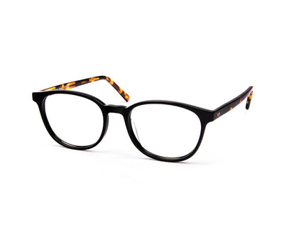 SHELL HAPSTER - FULL FRAME - BLACK SHINE - OVAL - CO7185 - (Lenses Included)*