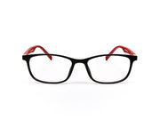 Specsmakers - Unisex Square Full Frame - Black Matt Red - COC103 - (LENSES INCLUDED)*