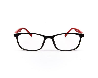Specsmakers - Unisex Square Full Frame - Black Matt Red - COC103 - (LENSES INCLUDED)*