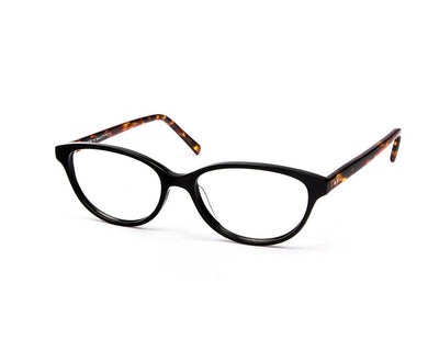 SHELL HAPSTER - FULL FRAME - BLACK SHINE - CATEYE - CO7183 - (Lenses Included)*