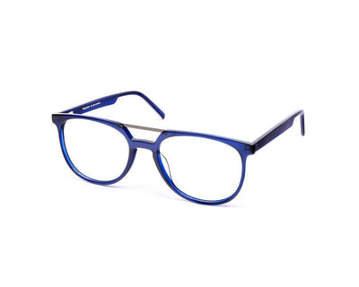 Round Blue Shine WITH Blue Happster Frame AMK35025 - (LENSES INCLUDED)*
