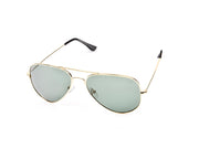 METAL SUNGLASS - FULL FRAME - GOLD SHINE - SOI3025 - AOVAL - 57