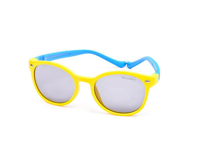 Round Yellow Matt WITH Blue SUNGLASS KIDS AMK7909
