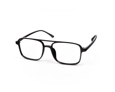 SHELL FRAME - FULL FRAME - BLACK SHINE - TUK2430 - SQUARE - 51 - Lenses Included