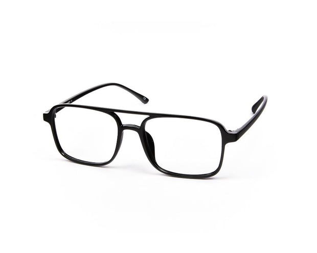 SHELL FRAME - FULL FRAME - BLACK SHINE - TUK2430 - SQUARE - 51 - Lenses Included