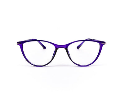 Specsmakers - Unisex Cateye Full Frame - Purple Shine Purple - COC102 - (LENSES INCLUDED)*