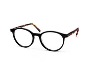 SHELL HAPSTER - FULL FRAME - BLACK SHINE - ROUND - CO7181 - (Lenses Included)*