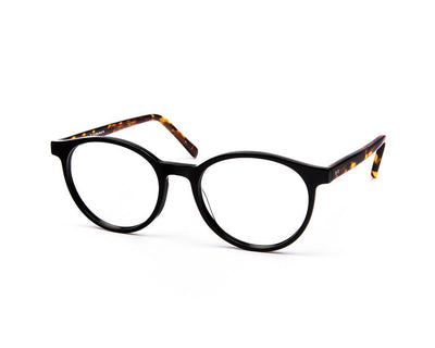 SHELL HAPSTER - FULL FRAME - BLACK SHINE - ROUND - CO7181 - (Lenses Included)*
