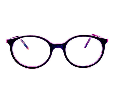 Round Tortise WITH Purple Matt  Full Frame BH314 - Specsmakers
