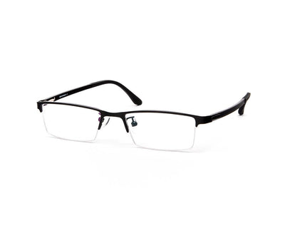 Specsmakers - Unisex Rectangle Half Frame - Black Matt BLACK - PEC88311 - (LENSES INCLUDED)*