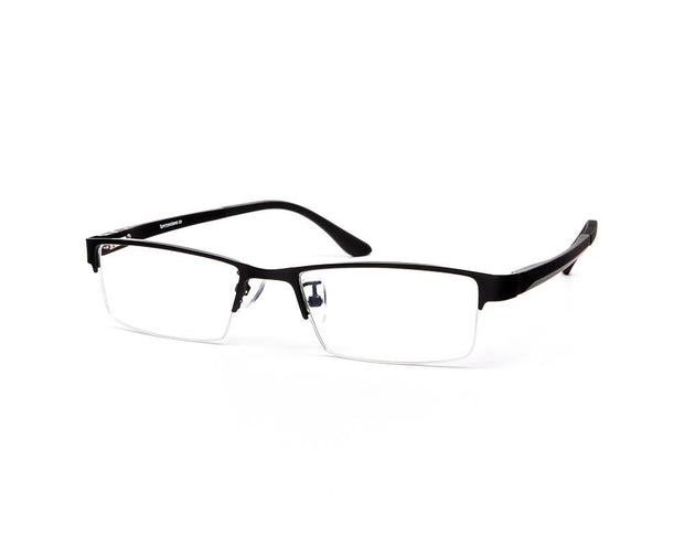 Specsmakers - Unisex Rectangle Half Frame - Black Matt BLACK - PEC88324 - (LENSES INCLUDED)*