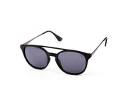 SUNGLASS - FULL FRAME - BLACK MATT - WAA0712 - DB ROUND - 55