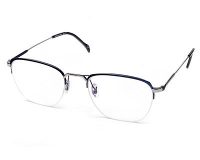Specsmakers - Unisex Square Half Frame - Blue Matt - AMO2418 - (LENSES INCLUDED)*