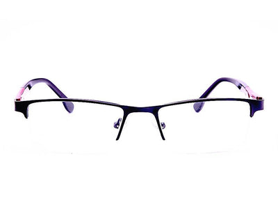 Rectangle Black Matt  WITH Red Half Frame ANE2004 - Specsmakers