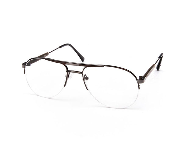 METAL  - HALF FRAME - BROWNSHINE - ANF30375 - DB AOVAL - 53 - Lenses Incuded