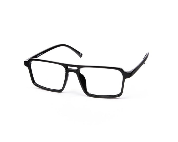SHELL FRAME - FULL FRAME - BLACK SHINE - TUK2416 - SQUARE - 51 - Lenses Included