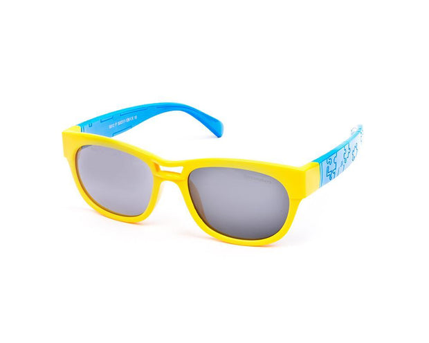 Square Yellow Shine WITH Blue SUNGLASS KIDS AMK812