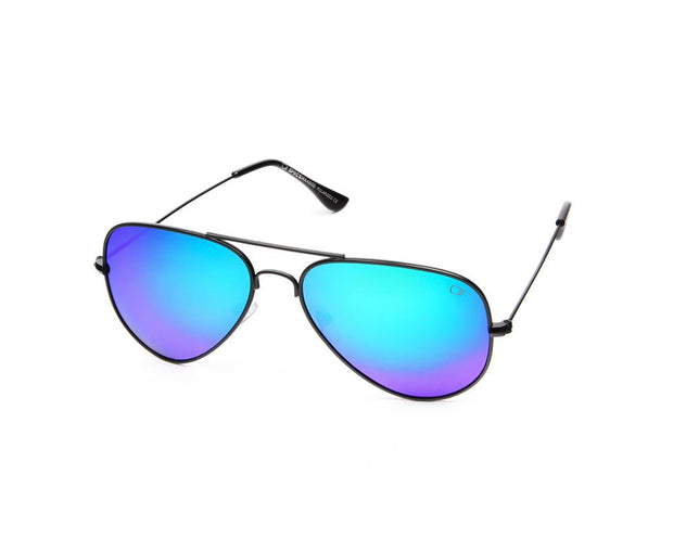 METAL SUNGLASS - FULL FRAME - BLACK MATT - SOI3025 - AOVAL - 57
