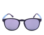Round Black Matt WITH Blue Clipon AMH8203 - Specsmakers