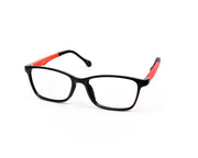 Peepstar - KIDS Rectangle Full Frame - Black Matt Red - AMLT14001 - (LENSES INCLUDED)*