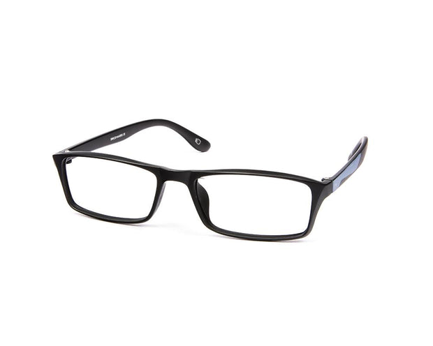SHELL  - FULL FRAME - UNISEX - BLACK MATT - GREY - RECTANGLE - (Lenses Included)*