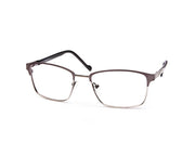 METAL  - FULL FRAME - GREY METALLIC MATT - SQUARE - ANF30582 - (Lenses Included)*