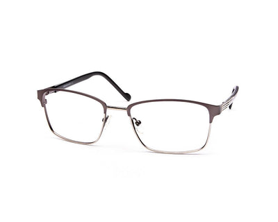 METAL  - FULL FRAME - GREY METALLIC MATT - SQUARE - ANF30582 - (Lenses Included)*