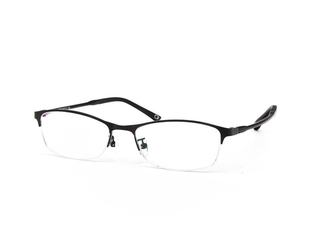METAL  - HALF FRAME - BLACK MATT - TUK001 - RECTANGLE - 51 - Lenses Incuded