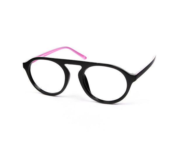 SHELL FRAME - FULL FRAME - BLACK SHINE - TUK2415 - ROUND - 50 - Lenses Included