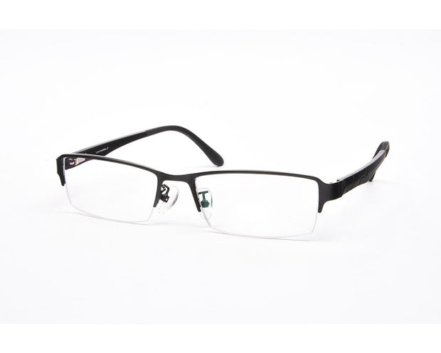 Specsmakers - Unisex Rectangle Half Frame - Black Matt BLACK - PEC88321 - (LENSES INCLUDED)*