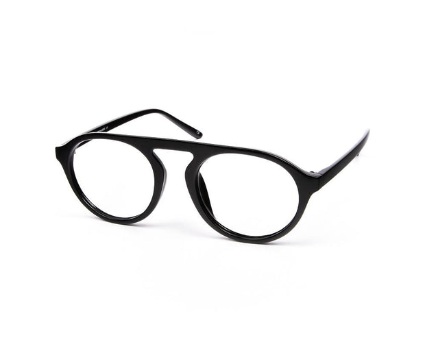 SHELL FRAME - FULL FRAME - BLACK SHINE - TUK2415 - ROUND - 50 - Lenses Included