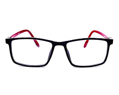 Rectangle Red WITH Black Shine Full Frame AOMSH16N - Specsmakers
