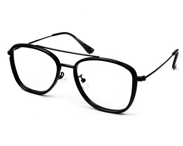 SPECSMAKERS-TUL98027-FULL FRAME-RX-BLACK SHINE-53- (LENSES INCLUDED)*