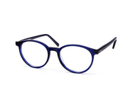 SHELL HAPSTER - FULL FRAME - BLUE SHINE - ROUND - CO7181 - (Lenses Included)*