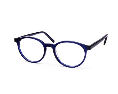 SHELL HAPSTER - FULL FRAME - BLUE SHINE - ROUND - CO7181 - (Lenses Included)*