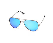 METAL SUNGLASS - FULL FRAME - GREY METALLIC SHINE - SOI3025 - AOVAL - 57