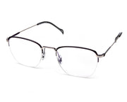 Specsmakers - Unisex Square Half Frame - Purple Matt- AMO2418 - (LENSES INCLUDED)*