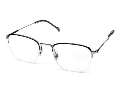 Specsmakers - Unisex Square Half Frame - Purple Matt- AMO2418 - (LENSES INCLUDED)*
