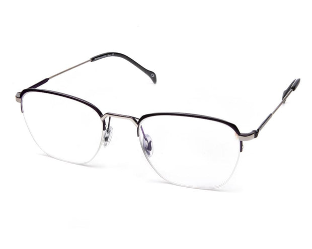 Specsmakers - Unisex Square Half Frame - Purple Matt- AMO2418 - (LENSES INCLUDED)*