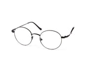 METAL  - FULL FRAME - BLACK MATT - ANF30780 - ROUND - 49 - Lenses Incuded