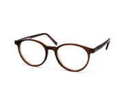SHELL HAPSTER - FULL FRAME - BROWN TORTISE - ROUND - CO7181 - (Lenses Included)*