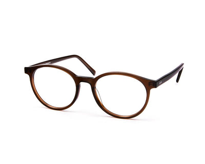 SHELL HAPSTER - FULL FRAME - BROWN TORTISE - ROUND - CO7181 - (Lenses Included)*