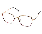 Specsmakers - Unisex Square Full Frame - Red Matt Gold - AMO2420 - (LENSES INCLUDED)*