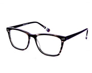 Square Grey Tortise with BLACK ACETATE Full Frame AMI5004 - Specsmakers